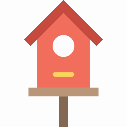 512x512 Red Cabin Clip Art