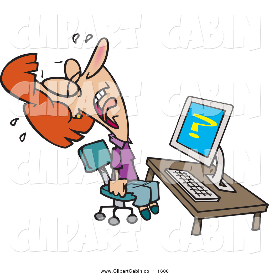 1024x1044 Frustrated Secretary Clipart