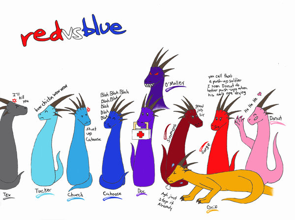 600x447 Blue Dragon Clipart Red