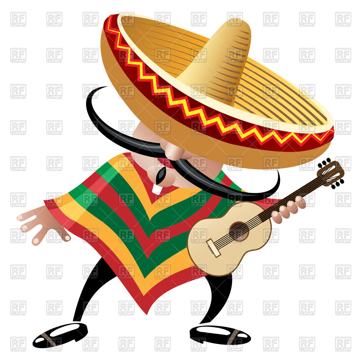 1200x1200 Cactus Clipart Mexican Guitar
