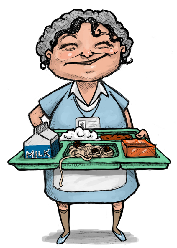 600x842 Lunch Lady Clipart