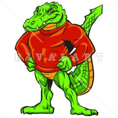 236x236 Caiman Clipart Mascot