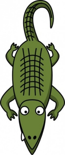 263x626 Crocodile Alligator Clip Art Clipartcow Image