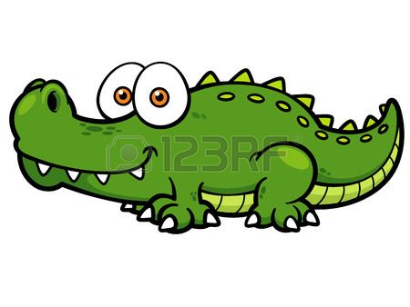 450x338 Vector Illustration Of Cartoon Crocodile School Projects