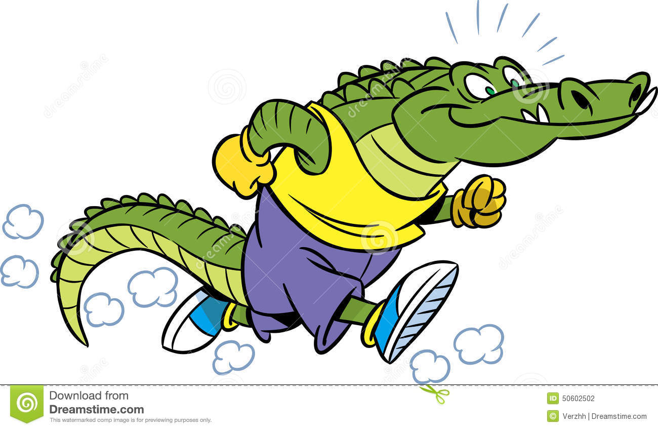 1300x849 Alligator Clipart Caiman Pencil And In Color Running