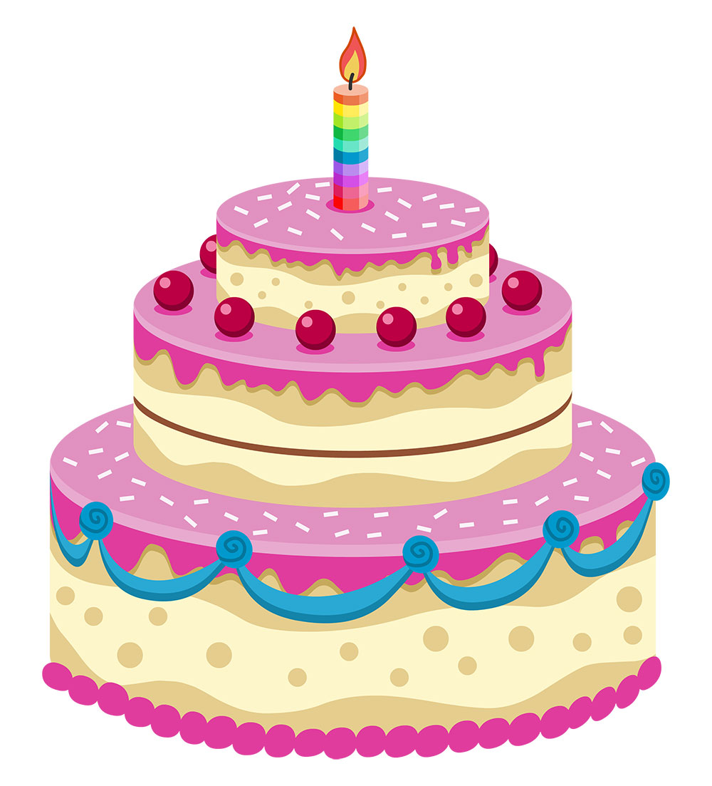 1000x1103 Fine Animated Birthday Clip Art Around Newest Cake