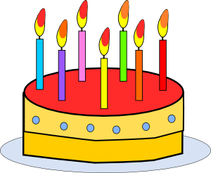 300x246 Birthday Cake Clip Art Free Vector 4vector