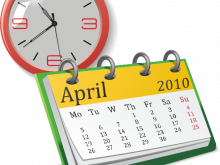 220x165 Calendar Time Clipart Clock And Calendar Clip Art