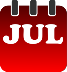 276x298 July Calendar Clip Art