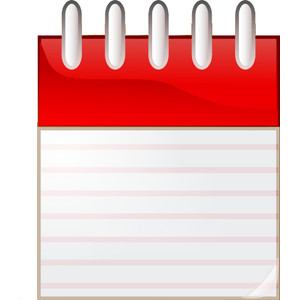 300x300 Blank Flip Calendar Clip Art