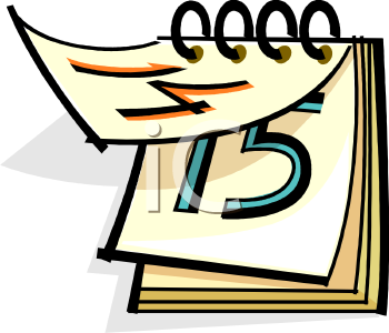 350x300 Calendar Clip Art