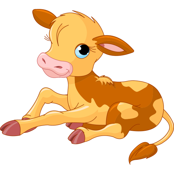 600x600 Little Calf Clip Art