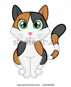 236x287 4 X 4 Original Art Calico Cat By Artfuldetour On Etsy Clip Art