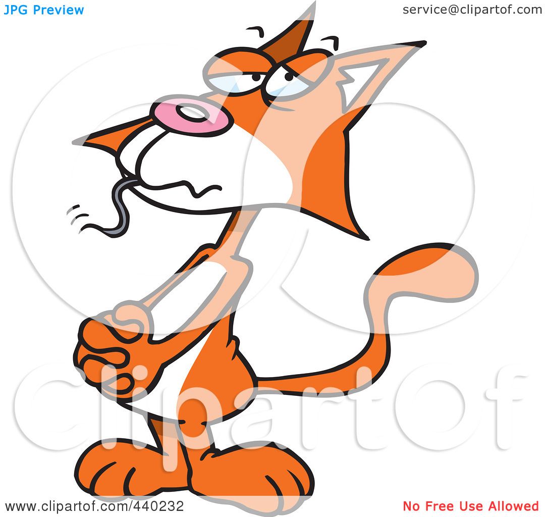 1080x1024 Royalty Free (Rf) Clip Art Illustration Of A Cartoon Guilty Orange