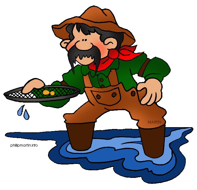 648x626 California History Clip Art