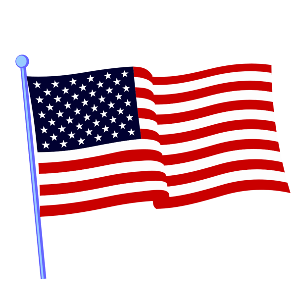 600x606 America Clipart Us Flag
