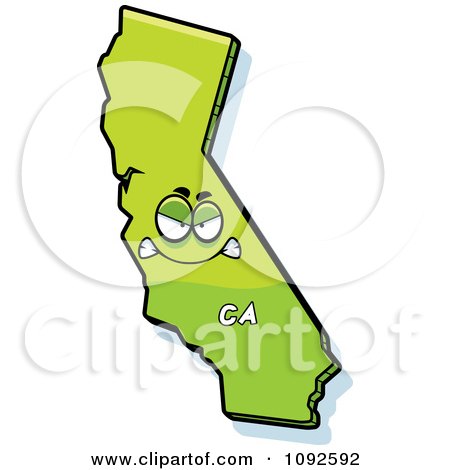 450x470 Royalty Free (Rf) California Map Clipart, Illustrations, Vector
