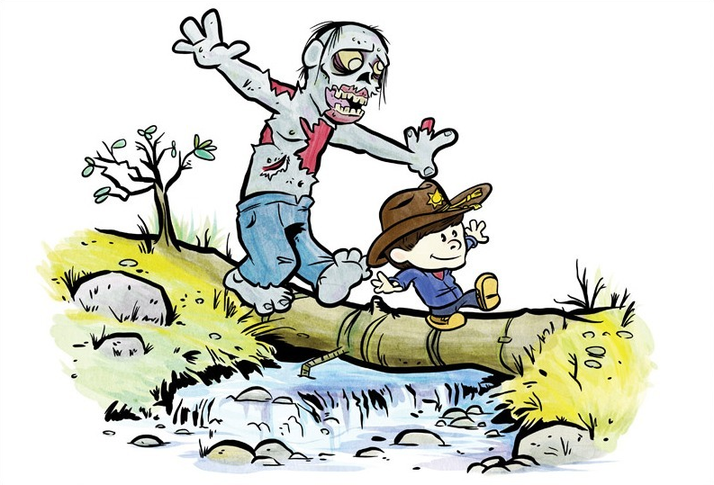 793x539 The Walking Dead Meets Calvin And Hobbes Geektyrant