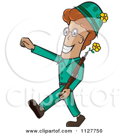 450x470 Clipart Illustration Of Senior Military Drill Sergeant In