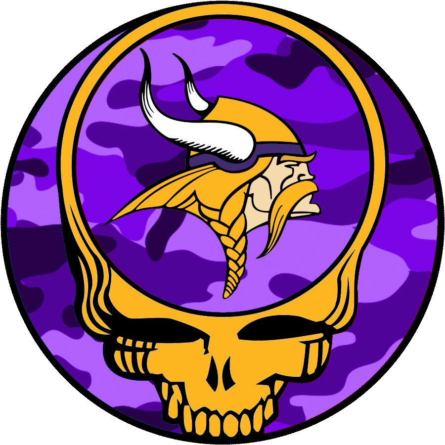 900x900 Grateful Dead Logo Purple Camo Yellow Skull Free Images