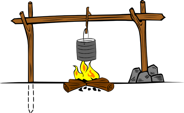 600x368 Image Of Campfire Clip Art