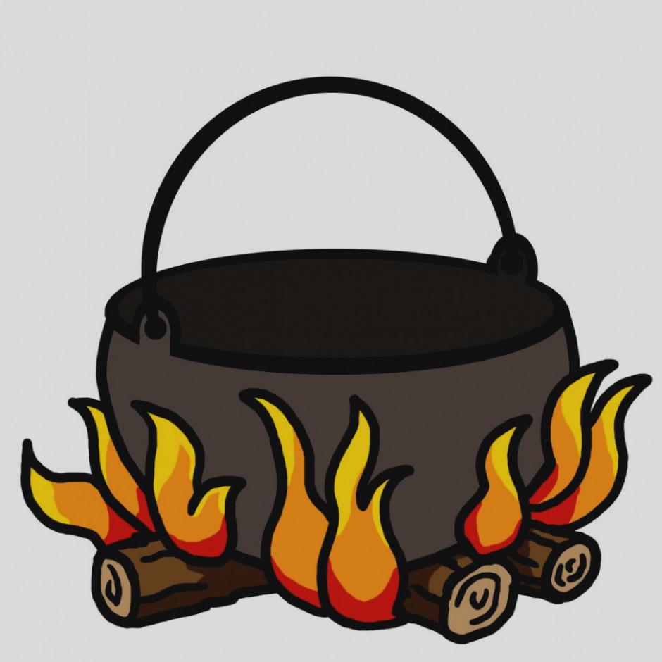 940x940 Elegant Of Campfire Clip Art Isolated On White Clipart Panda Free