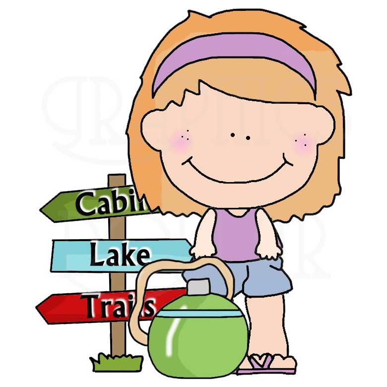 780x780 Happy Camping Kids Clip Art