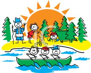 300x240 Clip Art Summer Camp A Cartoon Several Kids