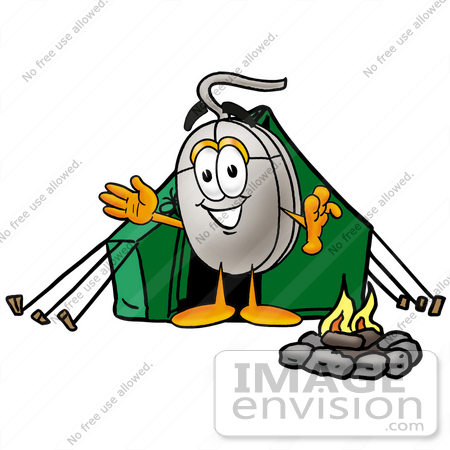 450x450 Clip Art Graphic Of A Wired Computer Mouse Cartoon Character