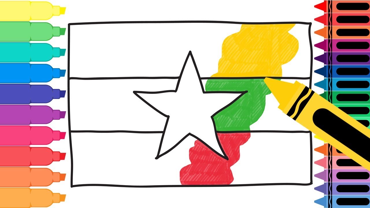 1280x720 How To Draw Myanmar Flag