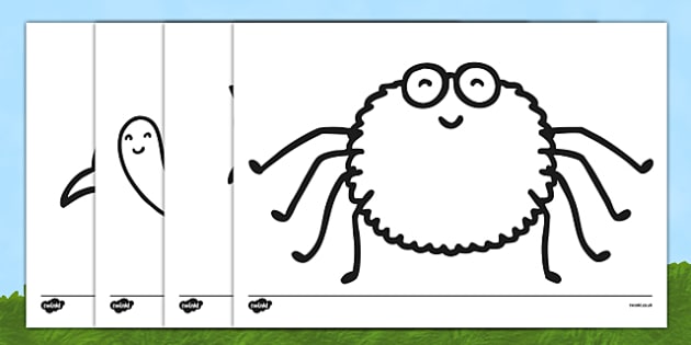 630x315 Minibeasts Colouring Sheets