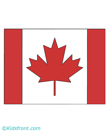 360x440 Canada Day Flag Coloring Pages For Kids To Color And Print