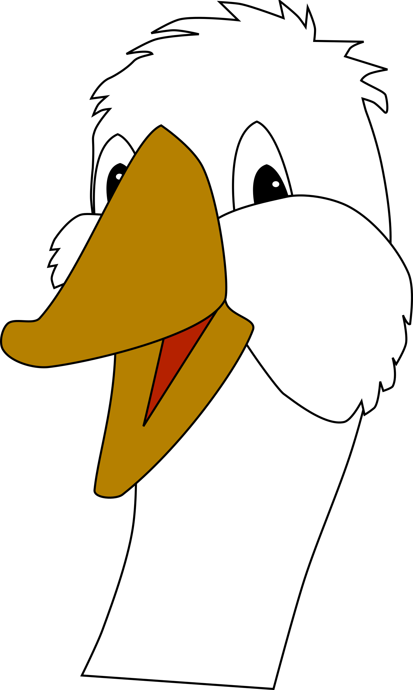 1439x2400 Face Clipart Goose