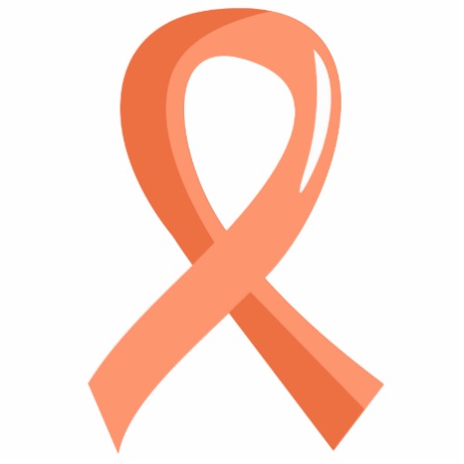 512x512 Majestic Orange Cancer Ribbon Clip Art Clipart Awareness Pencil