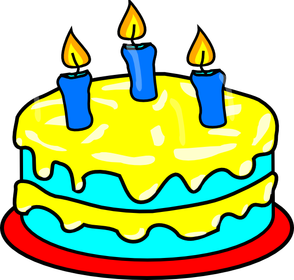 600x572 Clip Art Cake Candles Birtday Candle At Clker Com Vector Online