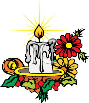 302x350 Melting Candle Clipart Christmas Candle