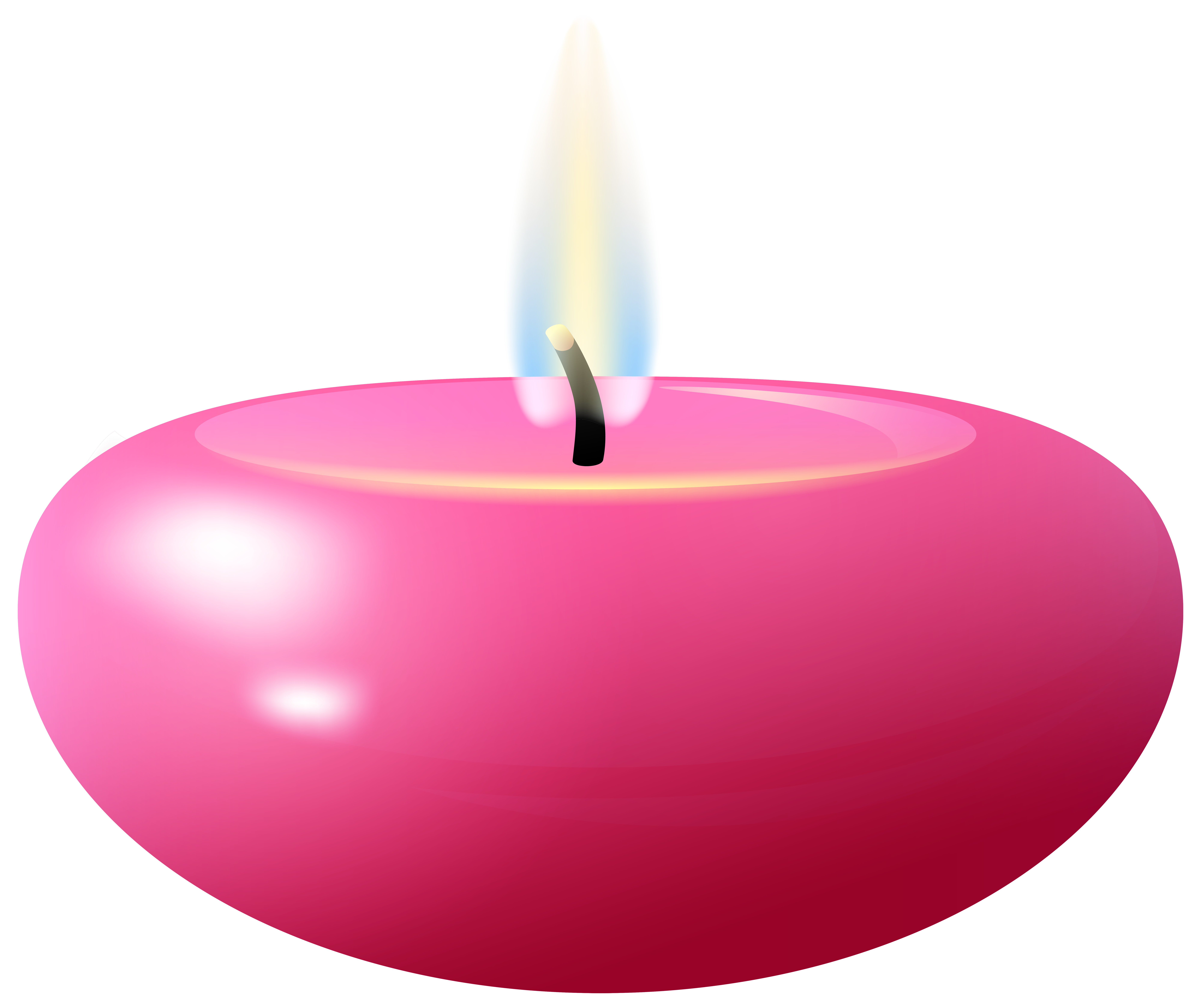 8000x6714 Pink Candles Png Clip Art