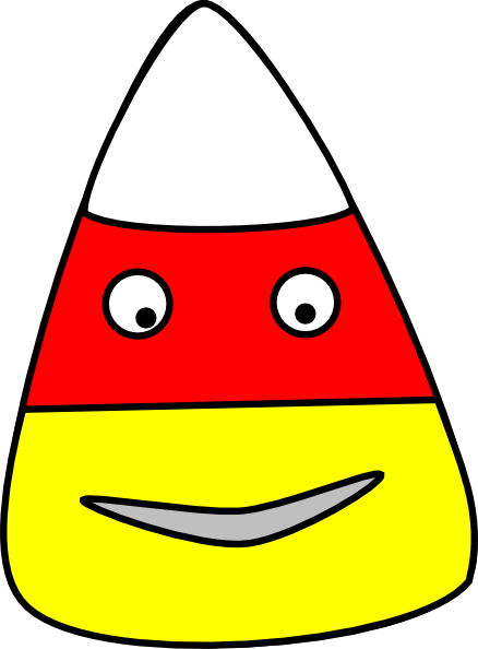 438x594 Candy Corn Character Clip Art