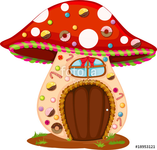 500x479 Mushroom Candy House Stock Image And Royalty Free Vector Files
