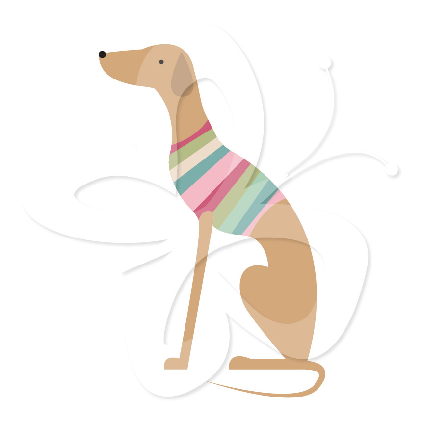 864x864 Greyhound Clipart Art