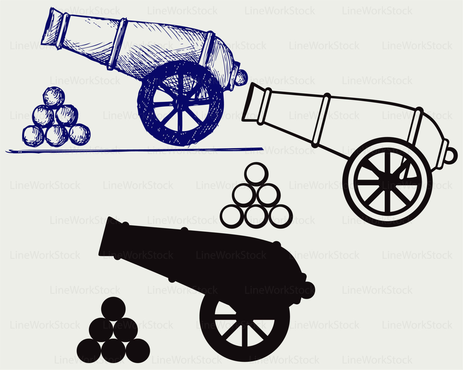 1500x1200 Cannon Svgcannon Clipartcannon Svgcannon Silhouettecannon
