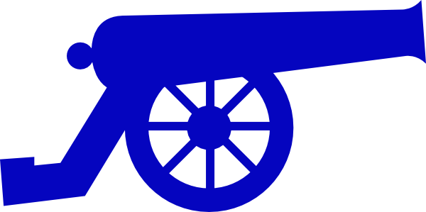 600x299 Blue Canon Clip Art