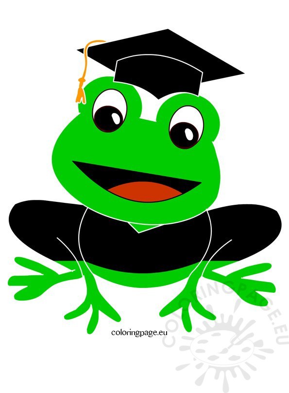 595x808 Child Graduation Clip Art Coloring Page