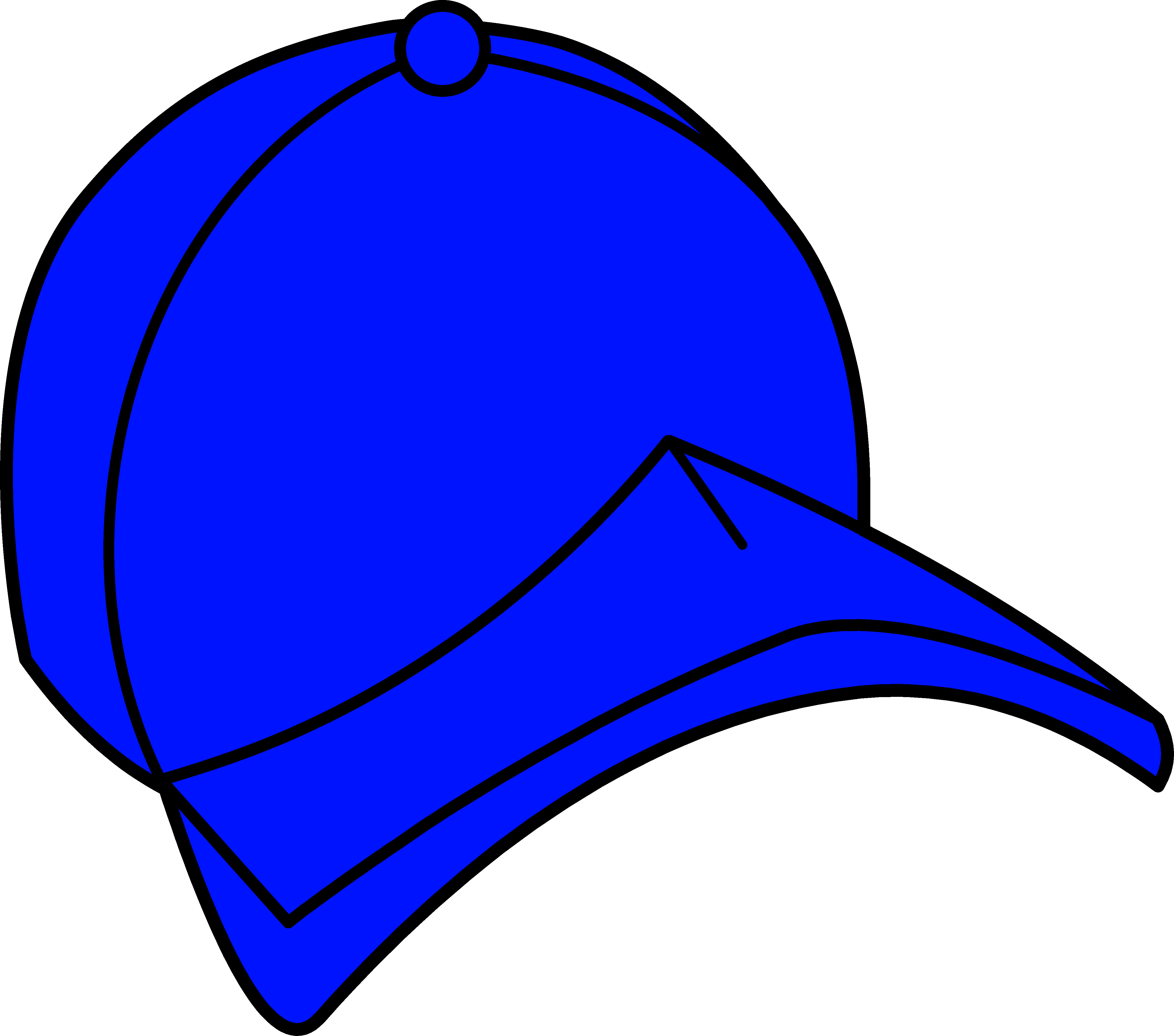 4554x4020 Blue Baseball Cap Clipart