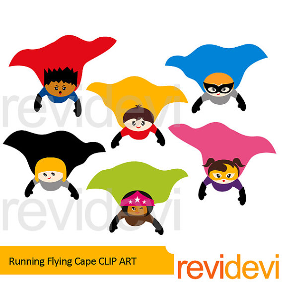 570x570 Superhero Clipart Sale Superhero Flying Cape Clip Art