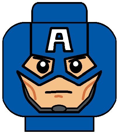 414x454 Captain America Face Clipart