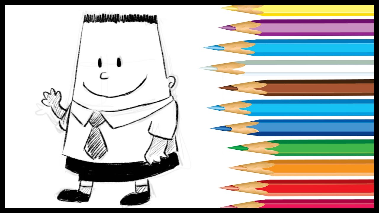 1280x720 How To Draw George Beard From Captain Underpants 2017