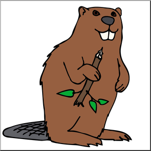304x304 Clip Art Cartoon Beaver Color I Abcteach