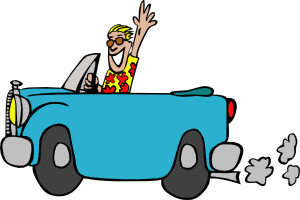 300x200 Man Driving Car Clip Art Free Vector 4vector