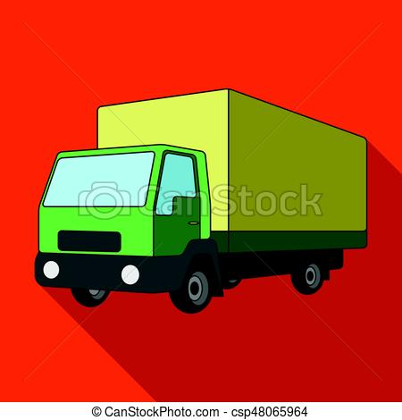 450x470 Truck With Awning.car Single Icon In Flat Style Vector Clip Art